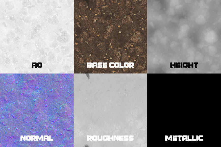 Textures Pbr Dirt Terrain and Sbsar Texture_4