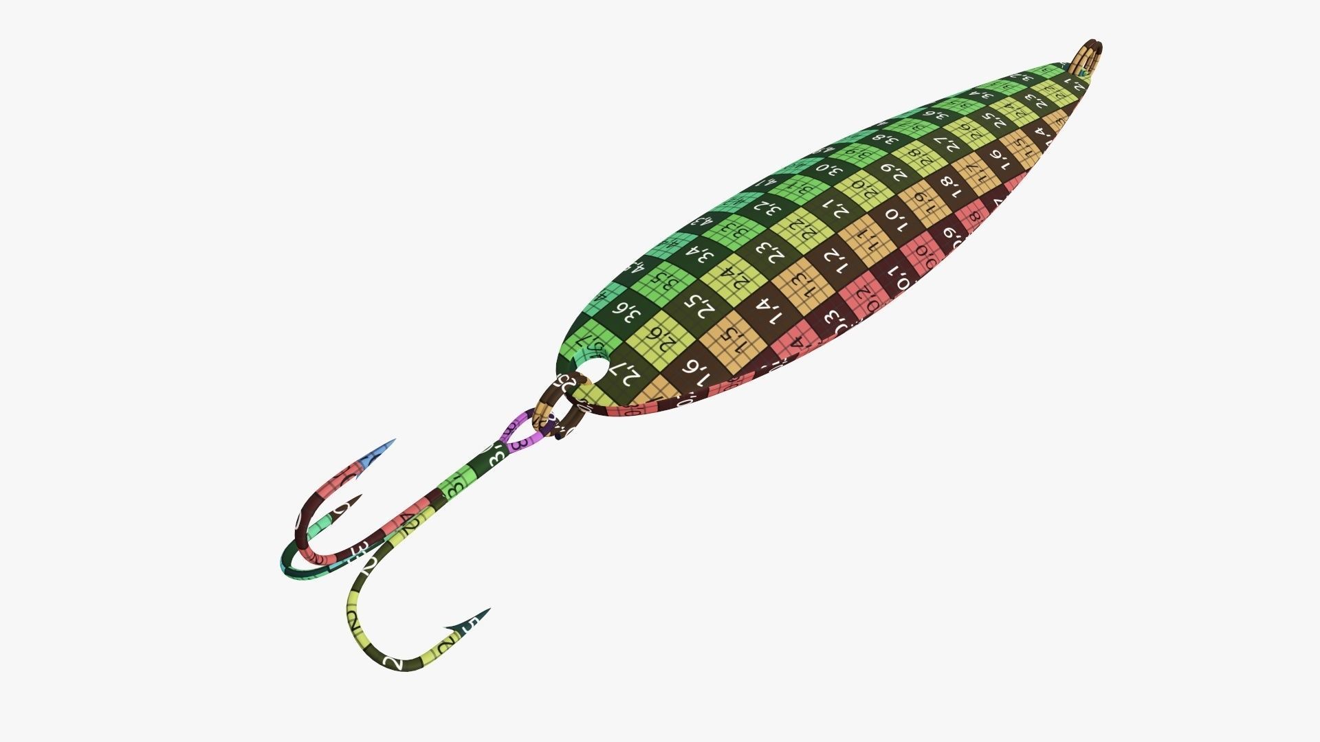 Fishing spoon bait 05 3D model_9