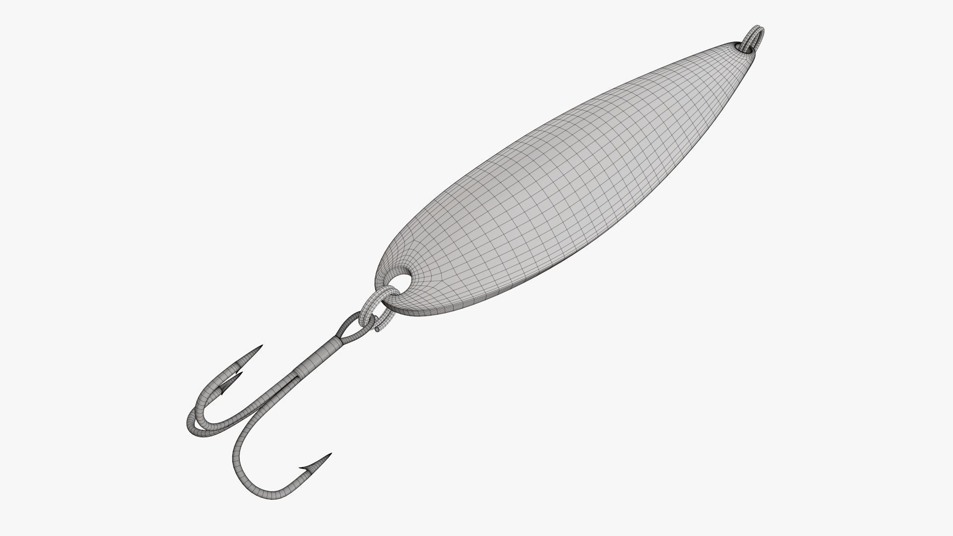 Fishing spoon bait 05 3D model_7
