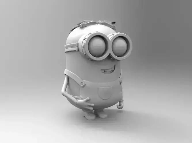 Minion wearing glasses