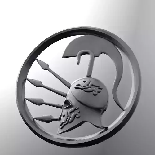 3D Pendant Spartan helmet easy