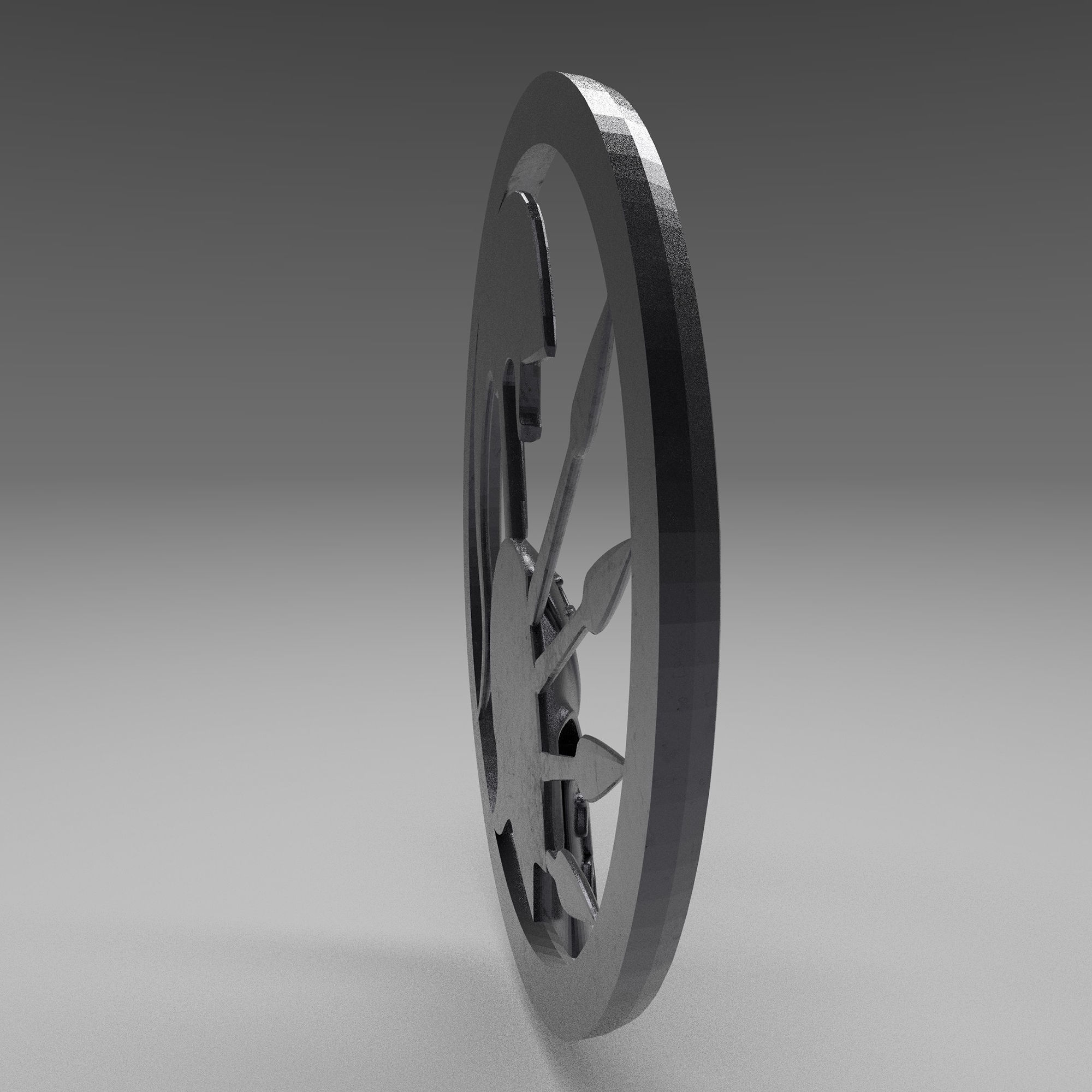 3D Pendant Spartan helmet easy 3D print model_19