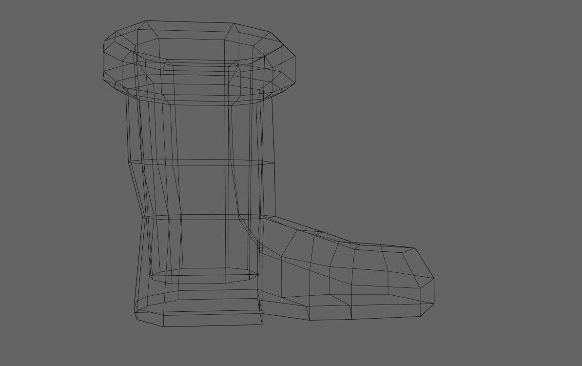 Medieval Boots - Botas - Shoes Low-poly 3D model_20