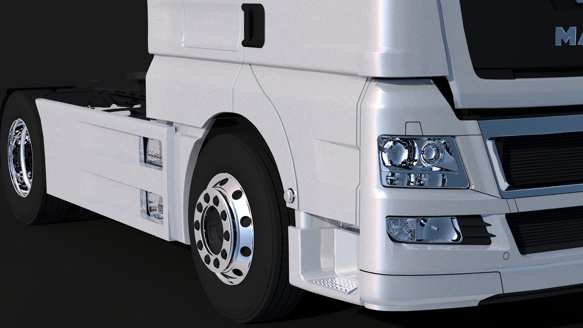 MAN TGX 4X2 3D model_2