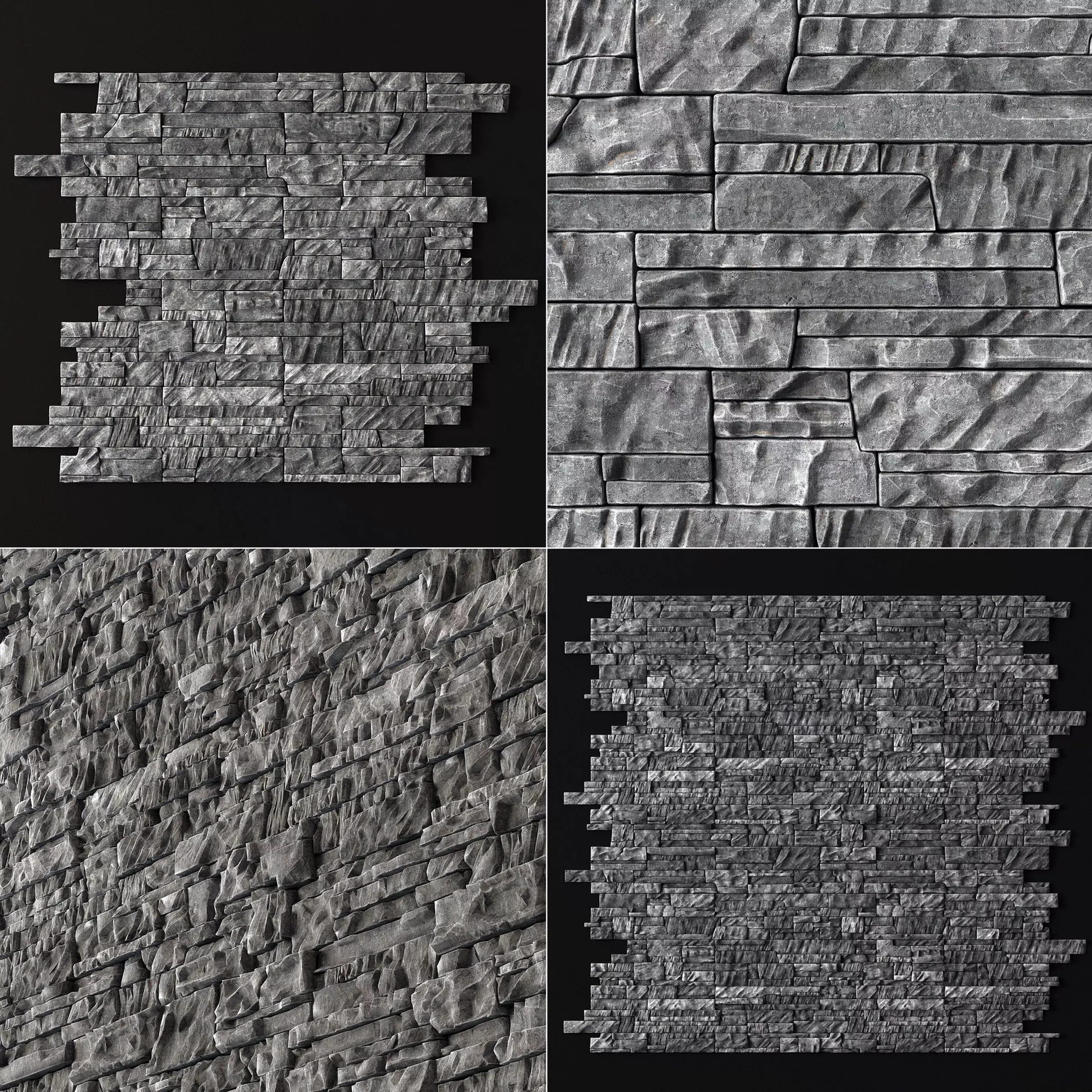Wall clincer brick rock n2 3D model