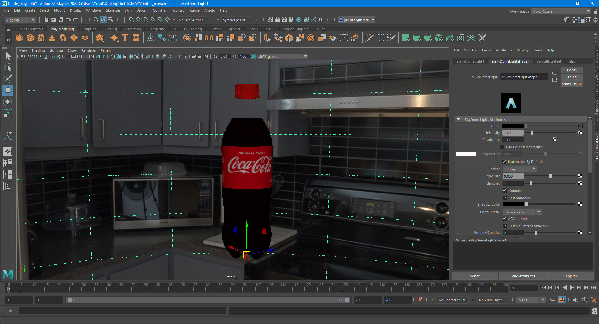 Coca Cola Bottle 3D model_35