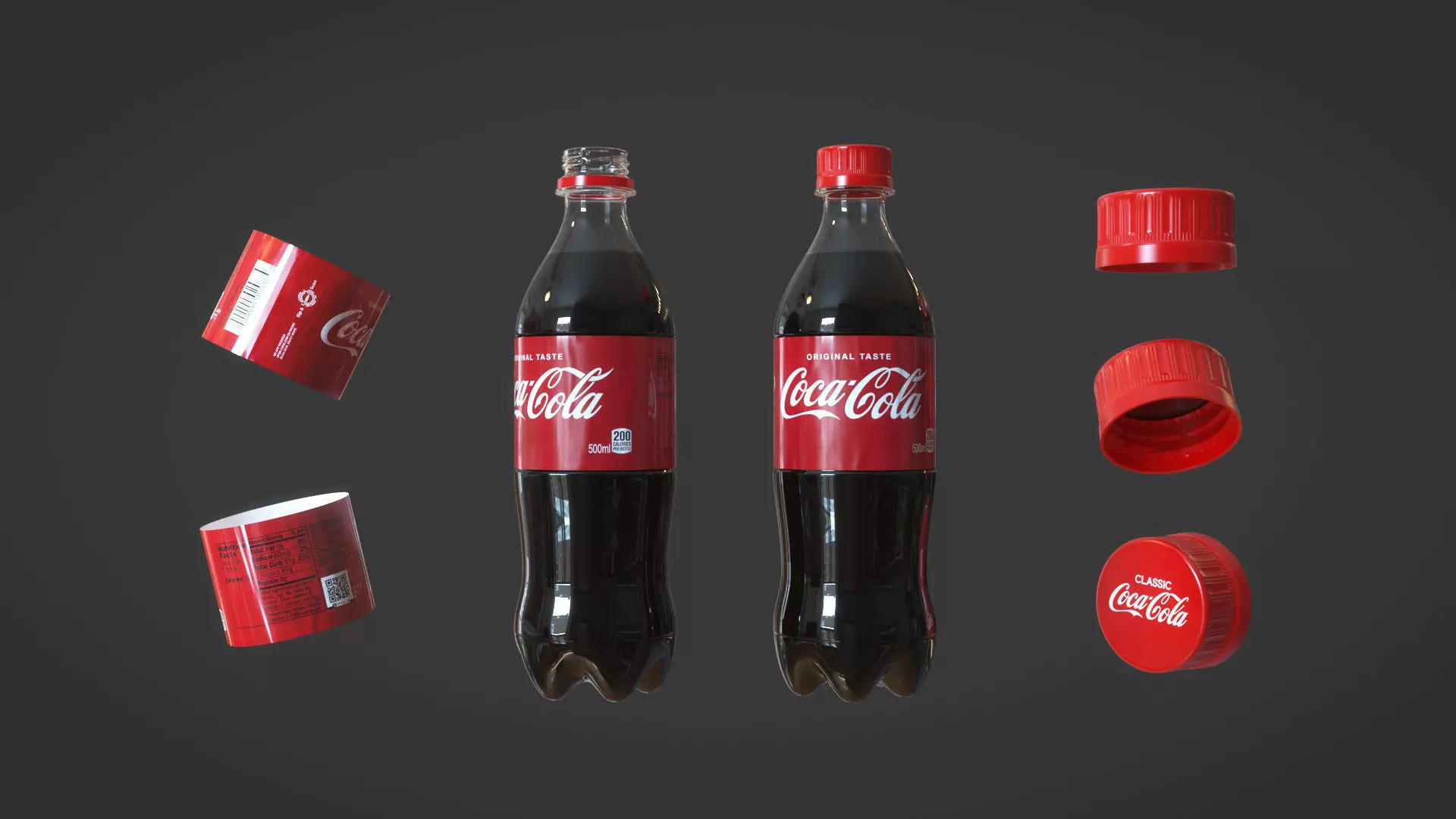 Coca Cola Bottle 3D model_0