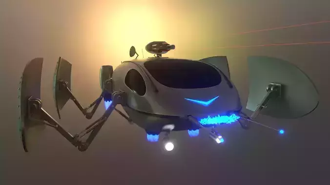 Spaceship Water Strider Cinematic
