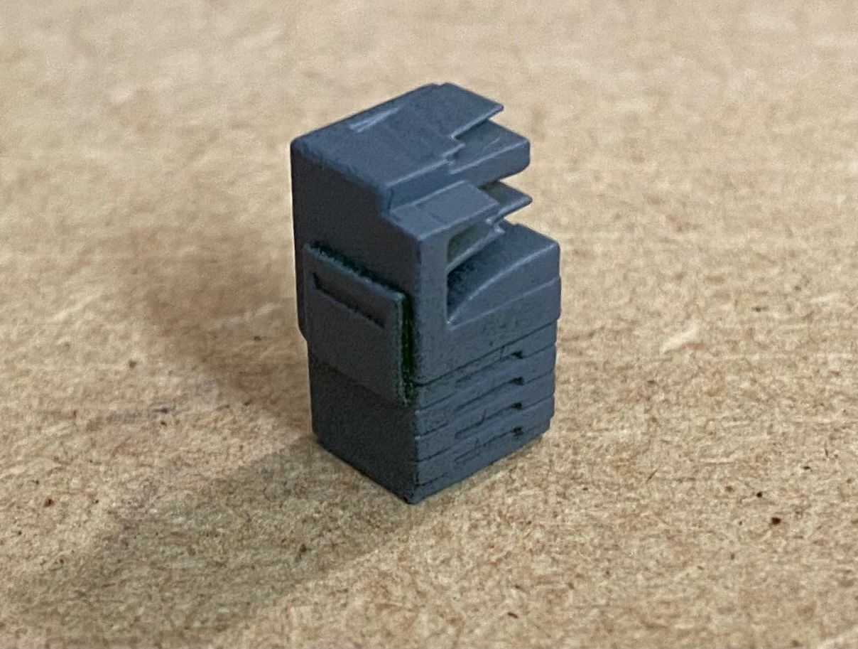 Model Railway Office Photocopier Printer 3D print model_1