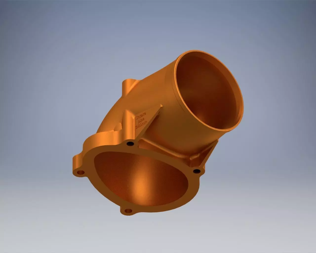 C20xe Powercap 80 mm no fitting RIGHT PIPE  3D print model_0