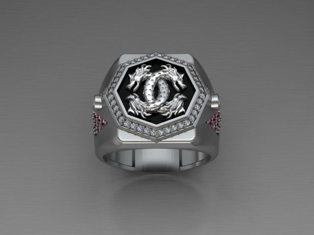 Dragon Ring 3D print model_2