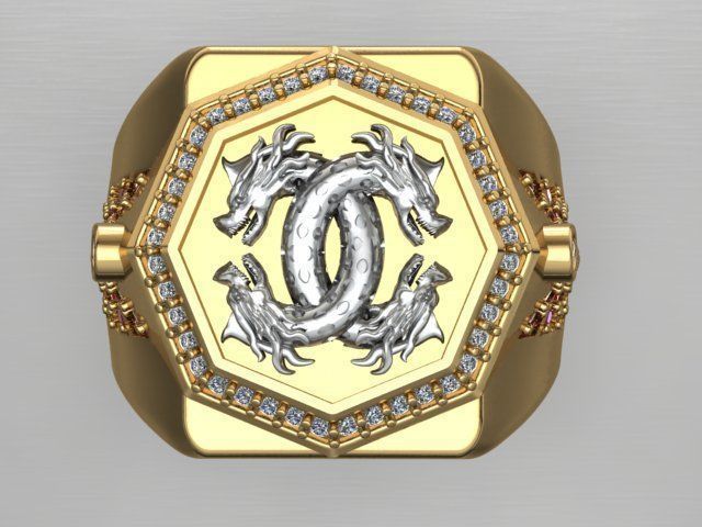 Dragon Ring 3D print model_18