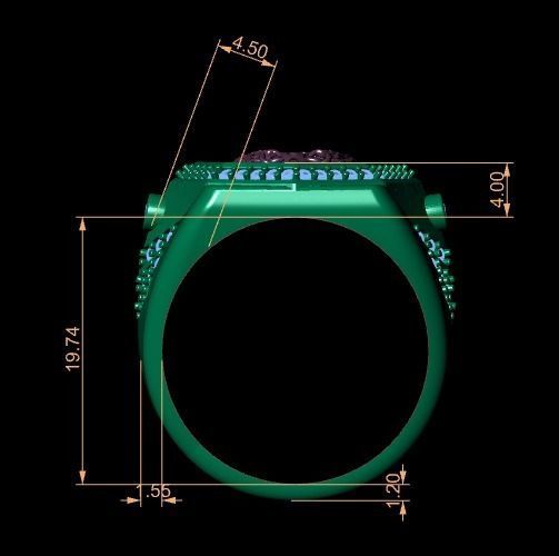 Dragon Ring 3D print model_13