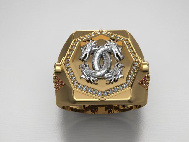 Dragon Ring 3D print model_6