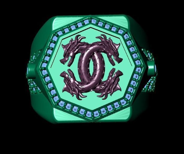 Dragon Ring 3D print model_5