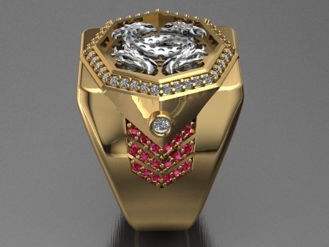 Dragon Ring 3D print model_16