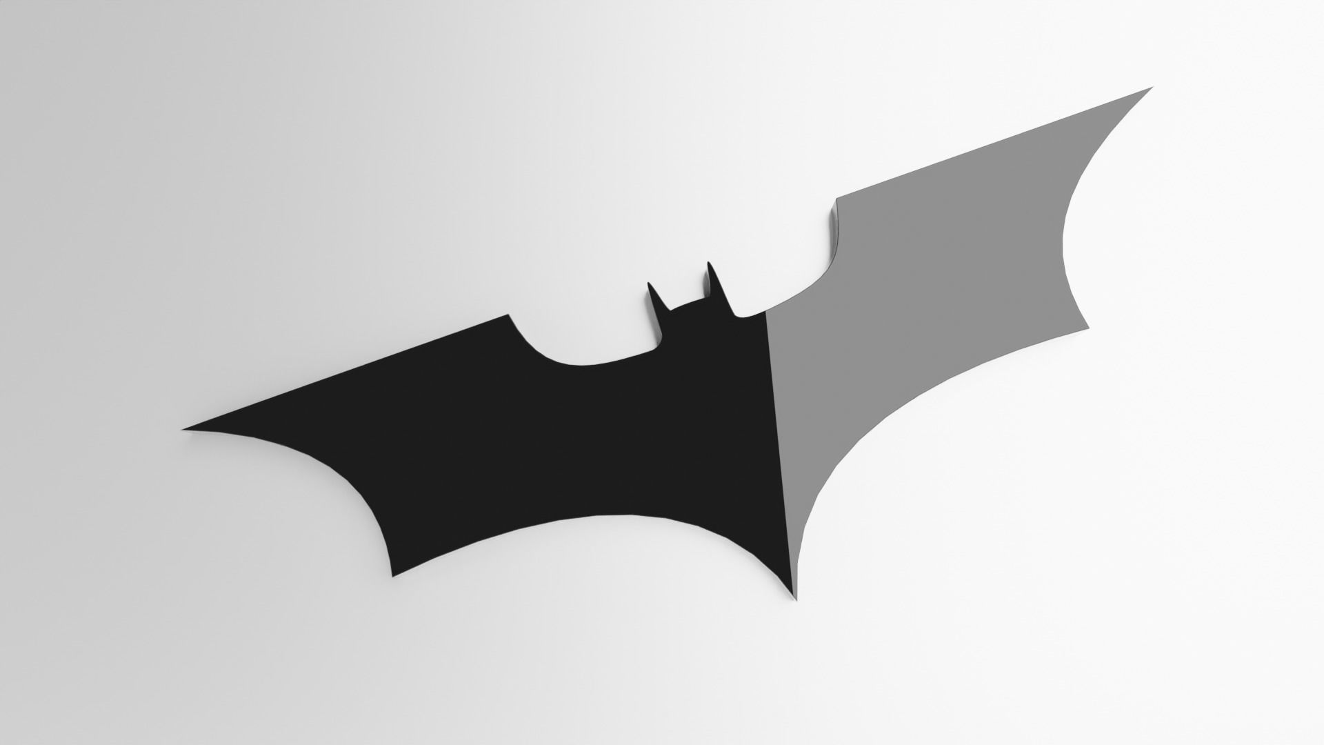Batman Logo Free 3D print model_1