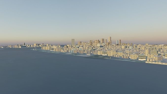Manhattan Fully Textured Free low-poly 3D model
