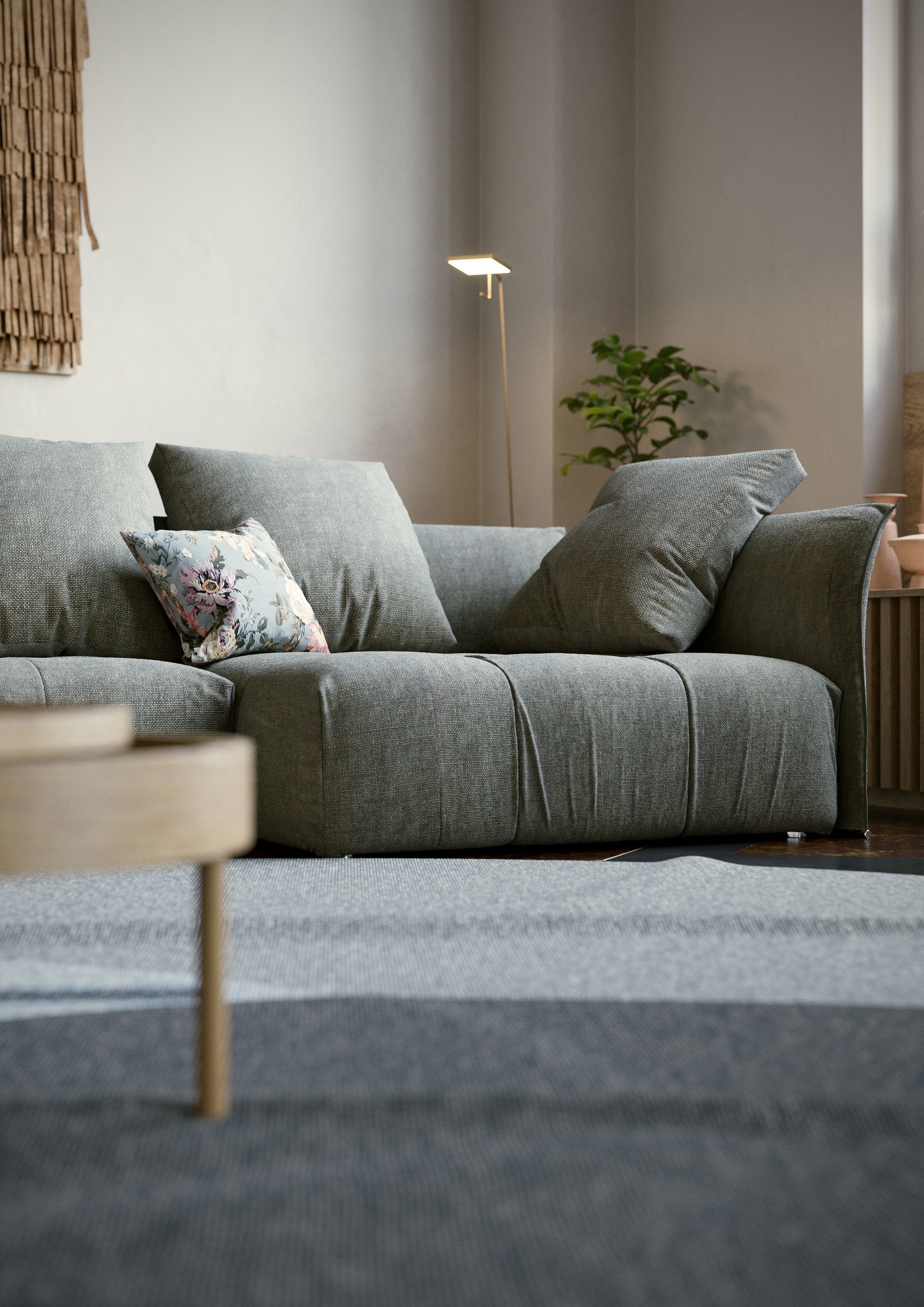 Pixels and Flowers living room interior scene 3D model_6