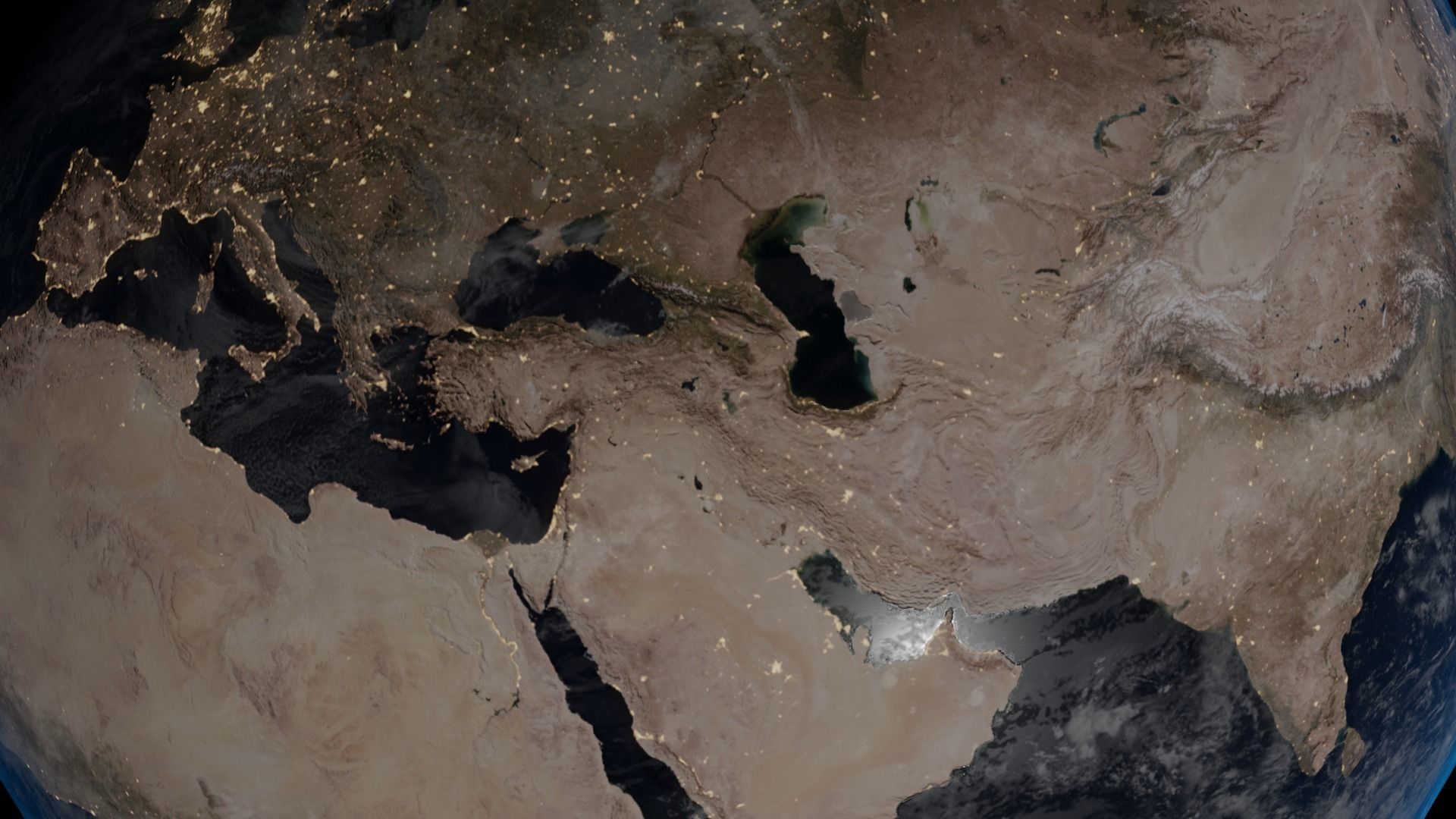 earth from space - elements furnished Free 3D model_1