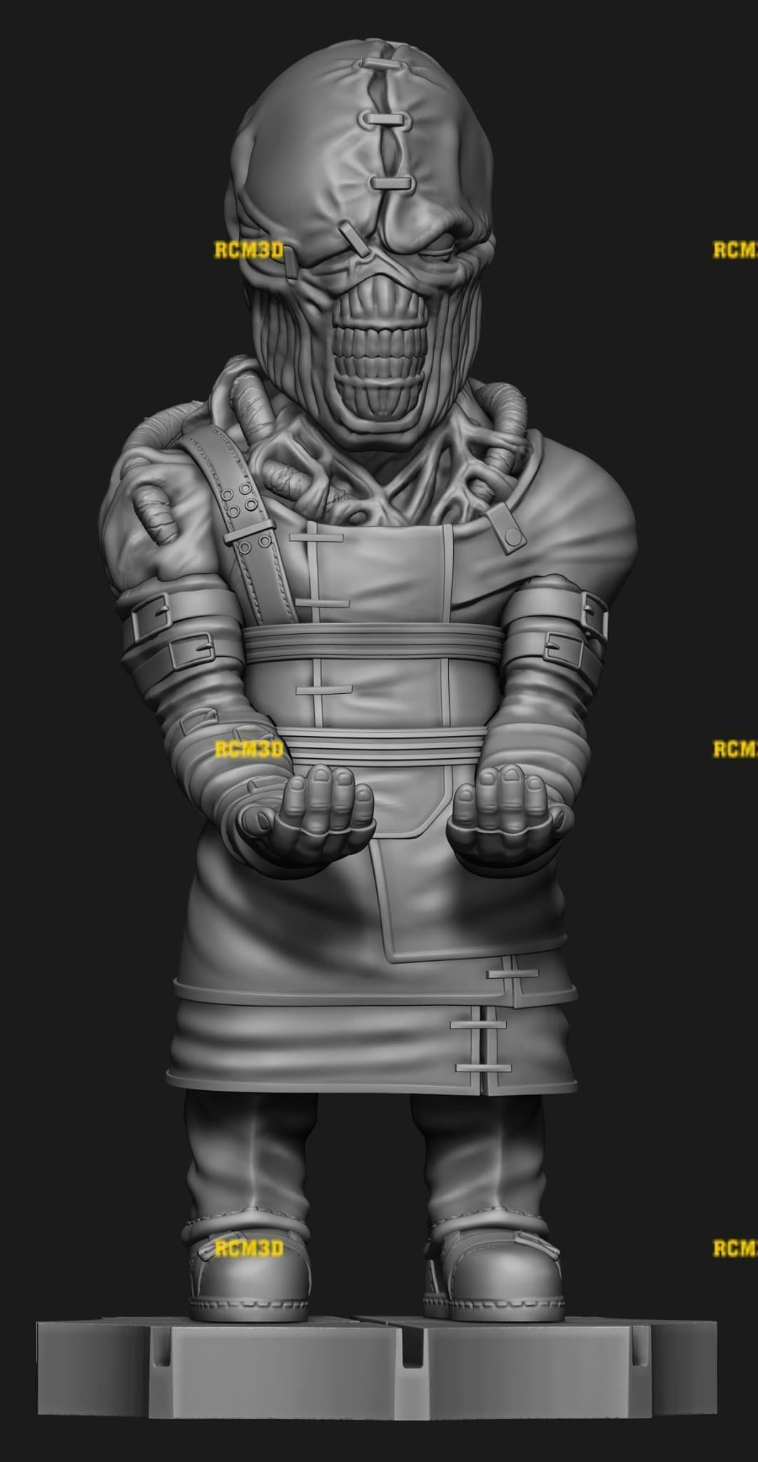 Nemesis Resident Evil cellphone and joystick holder  3D print model_4