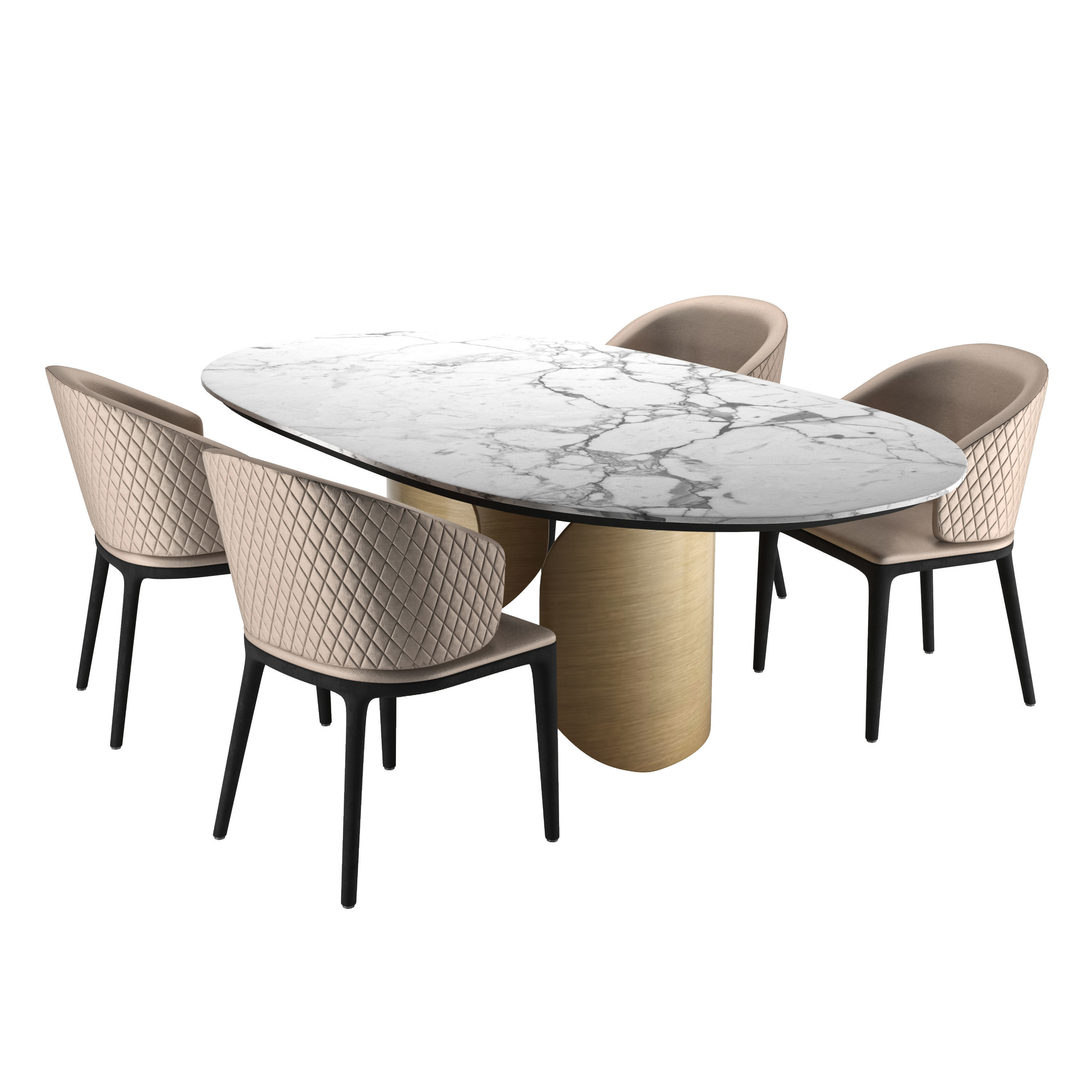 opera dining table  3D model_1