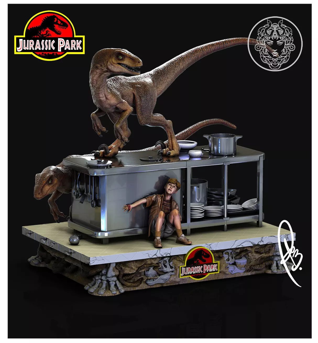 JURASSIC PARK  SCENE KITCHEN BY CREATIVE GEEK MB 3D print model_0