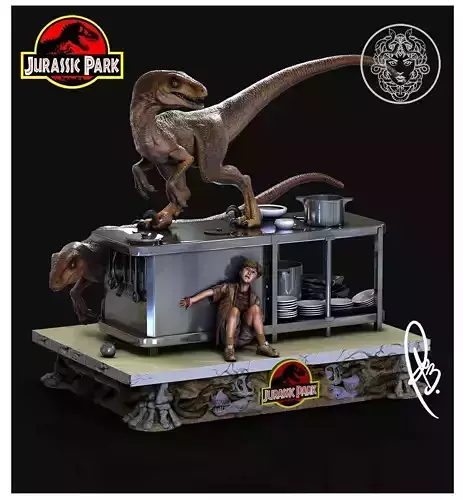 JURASSIC PARK  SCENE KITCHEN BY CREATIVE GEEK MB 3D print model