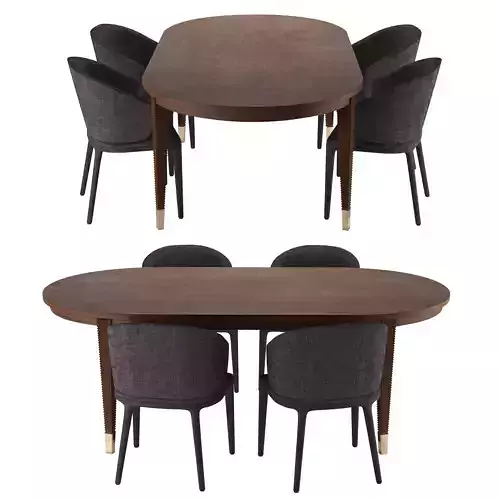opera dining table 02 3D model
