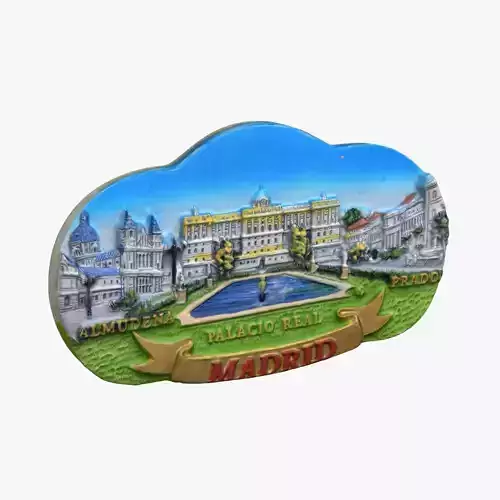 Madrid Spain Magnet Souvenir 3D print model
