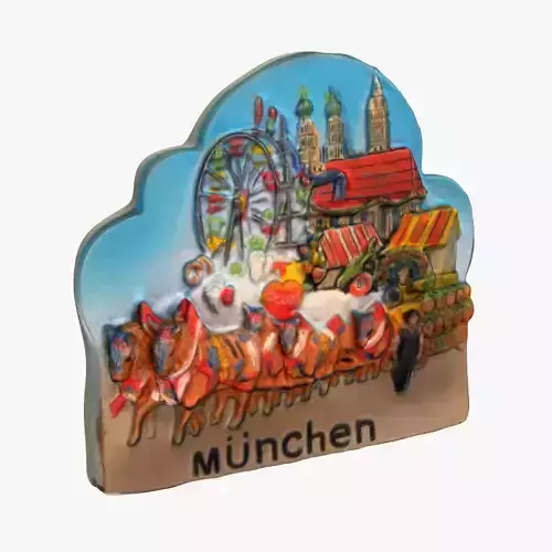 Munich Germany Magnet Souvenir 3D print model