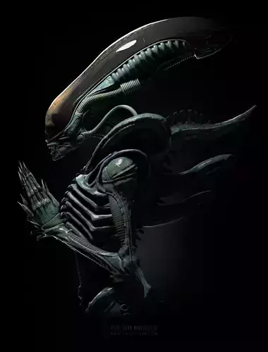 Alien Xenomorph 3D model ready for printing 3D print model