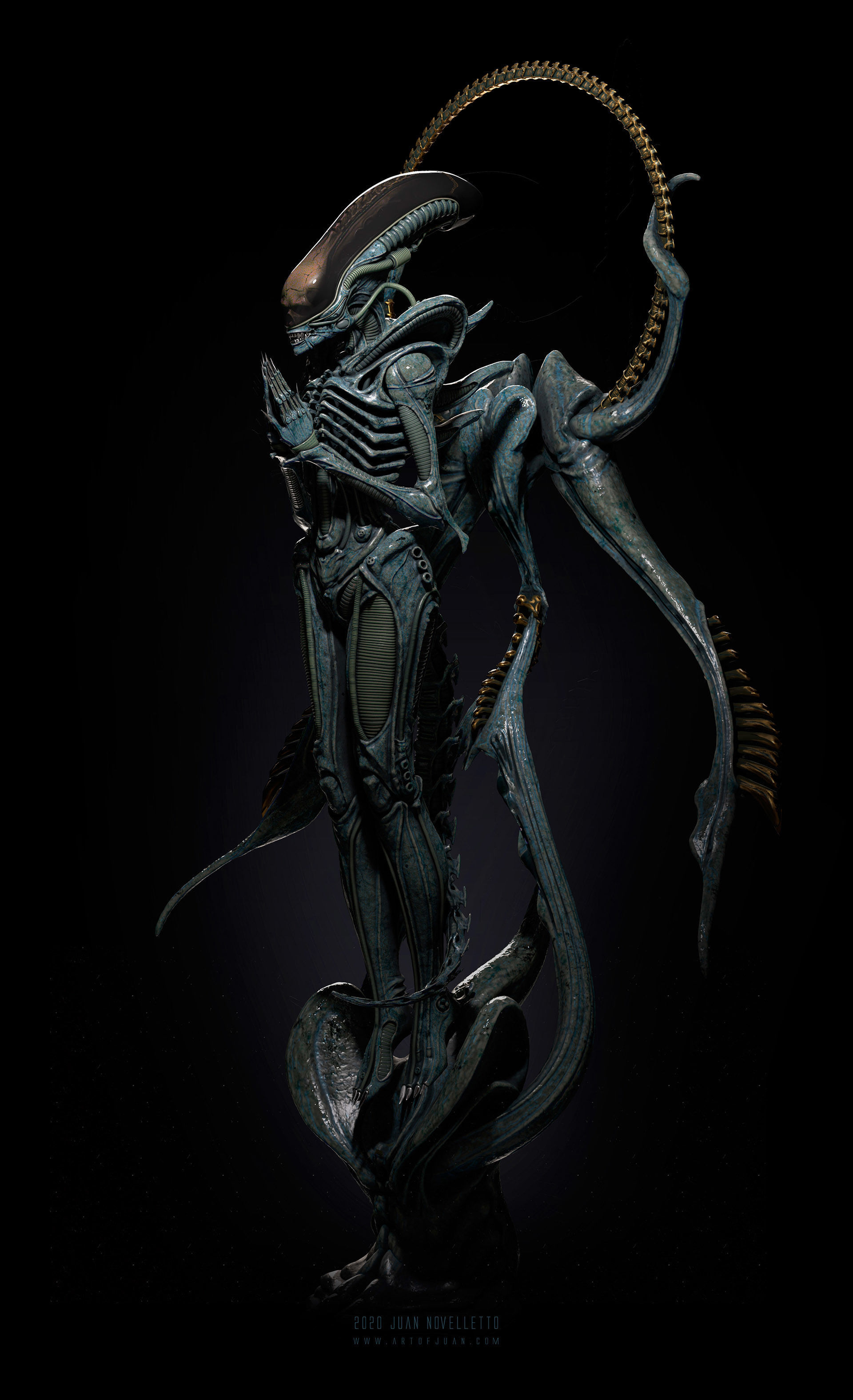 Alien Xenomorph 3D model ready for printing 3D print model_2