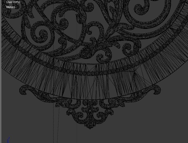 Classic Wall Clock decor ornament v-3D model 01 3D model_4