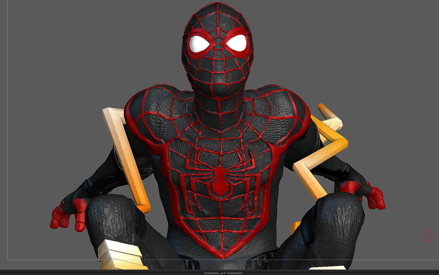 SPIDERMAN PS5 MILES MORALES STATUE FIGHT VERSION MARVEL 3D print model_6