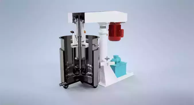 Disperse machine including basket mill