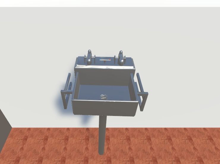 a sink bathroom Free low-poly 3D model_1