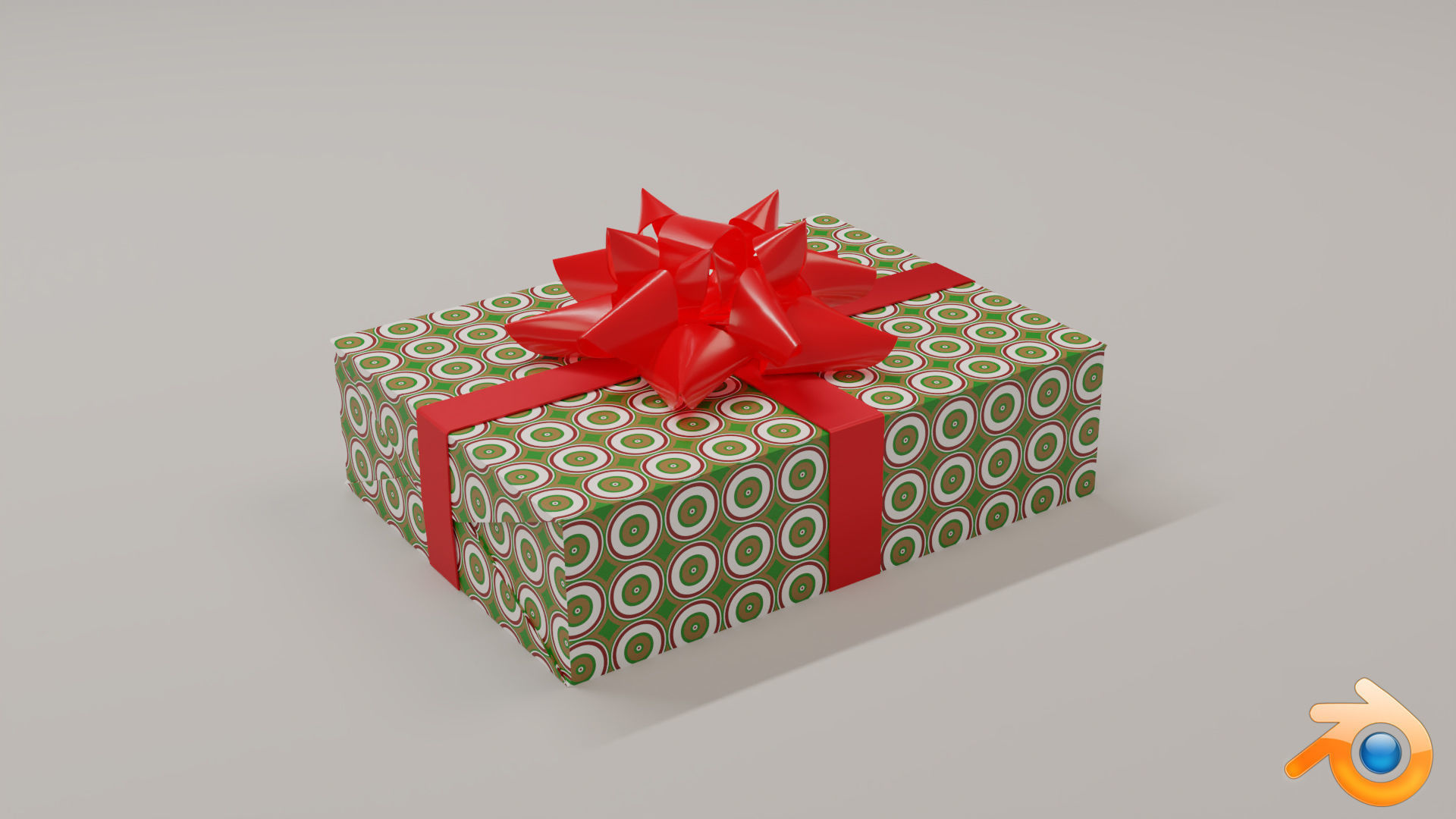 10 Christmas Gift Boxes and Bows Low-poly 3D model_9