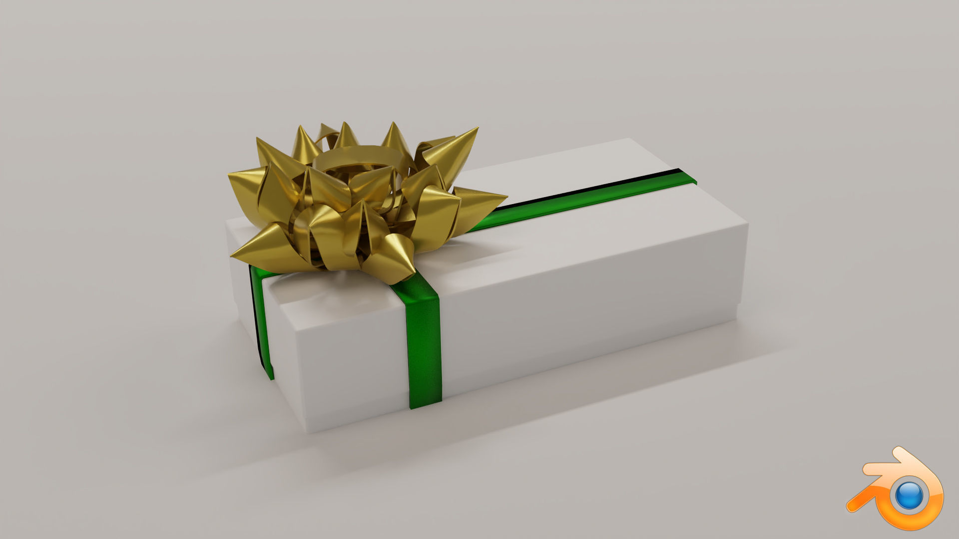 10 Christmas Gift Boxes and Bows Low-poly 3D model_12