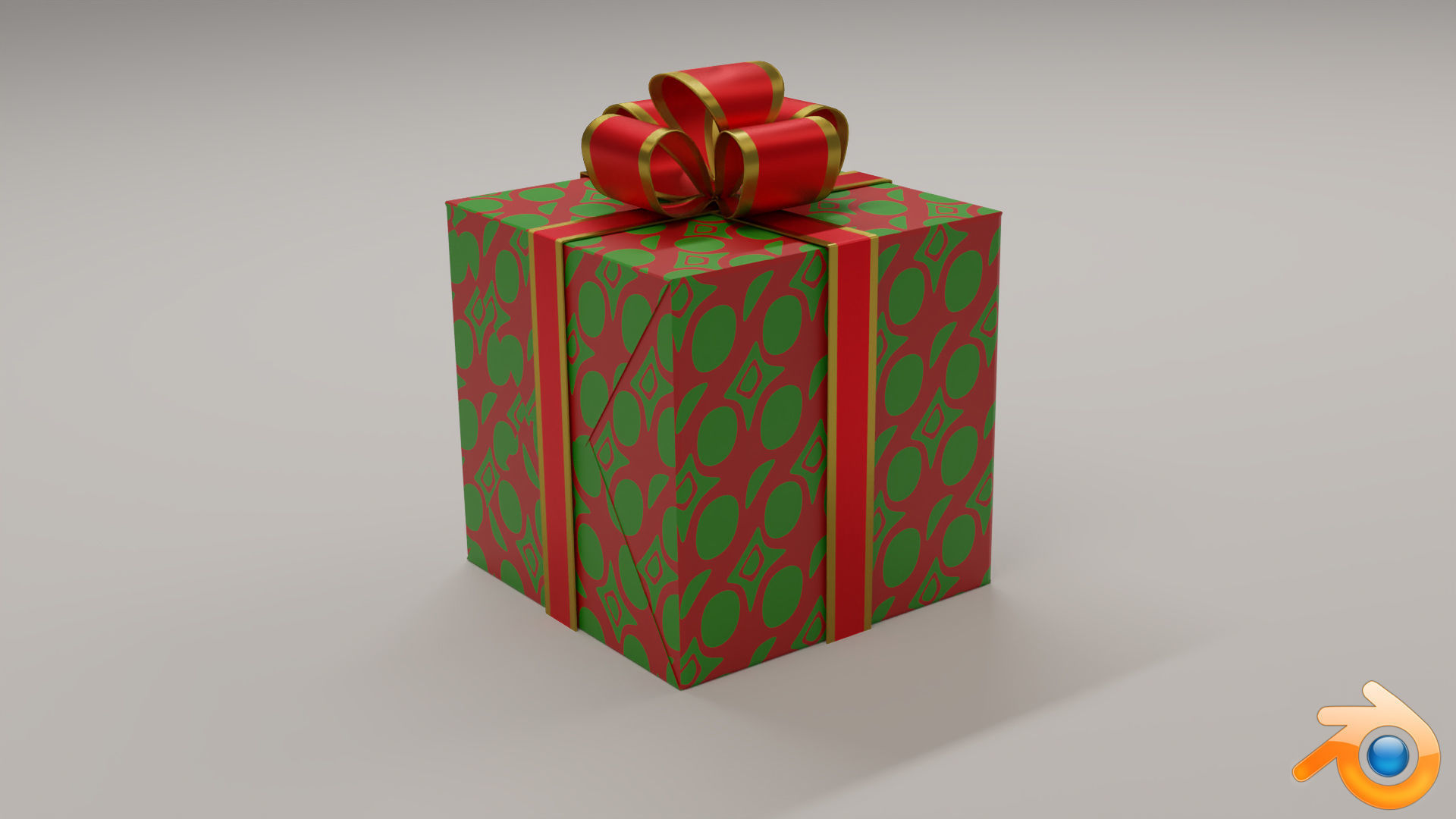 10 Christmas Gift Boxes and Bows Low-poly 3D model_7
