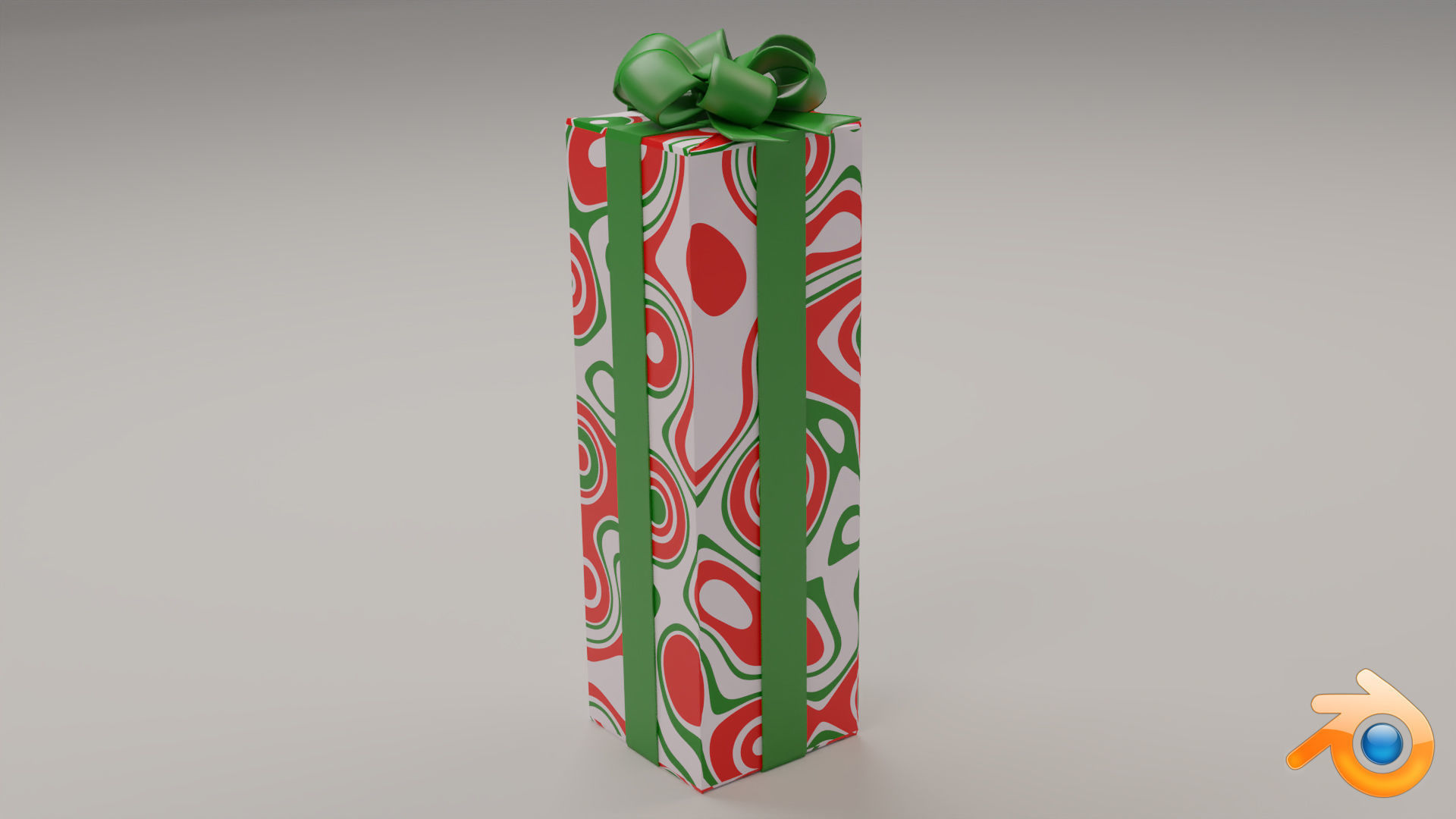 10 Christmas Gift Boxes and Bows Low-poly 3D model_8