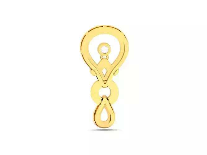 Pendant-1060 gold dangle pendant