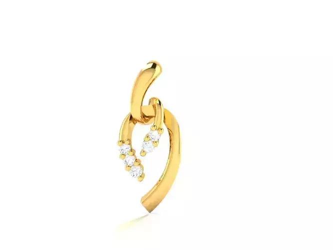 Pendant-794 diamond pendant gold