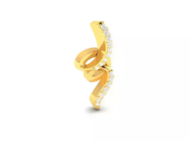 Pendant-775 diamond pendant gold