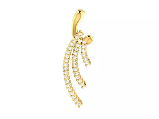 Pendant-721 diamond pendant gold