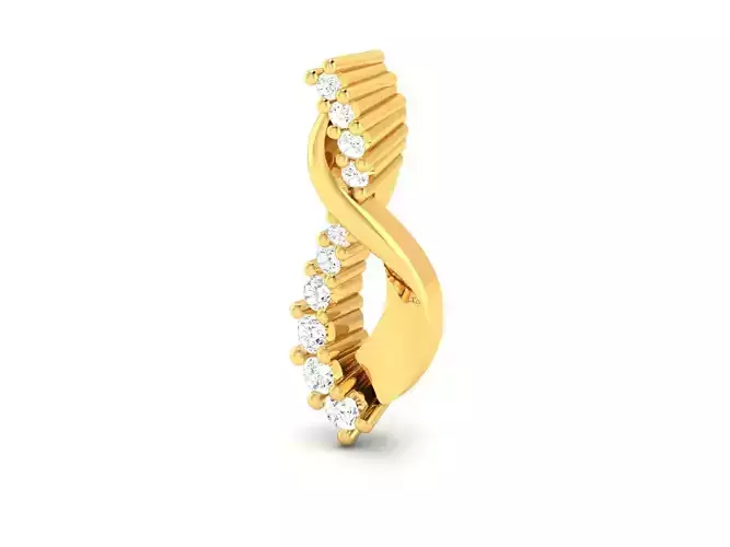 Pendant-708 infinity pendant with diamonds