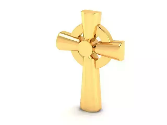 Pendant-703 gold celtic cross