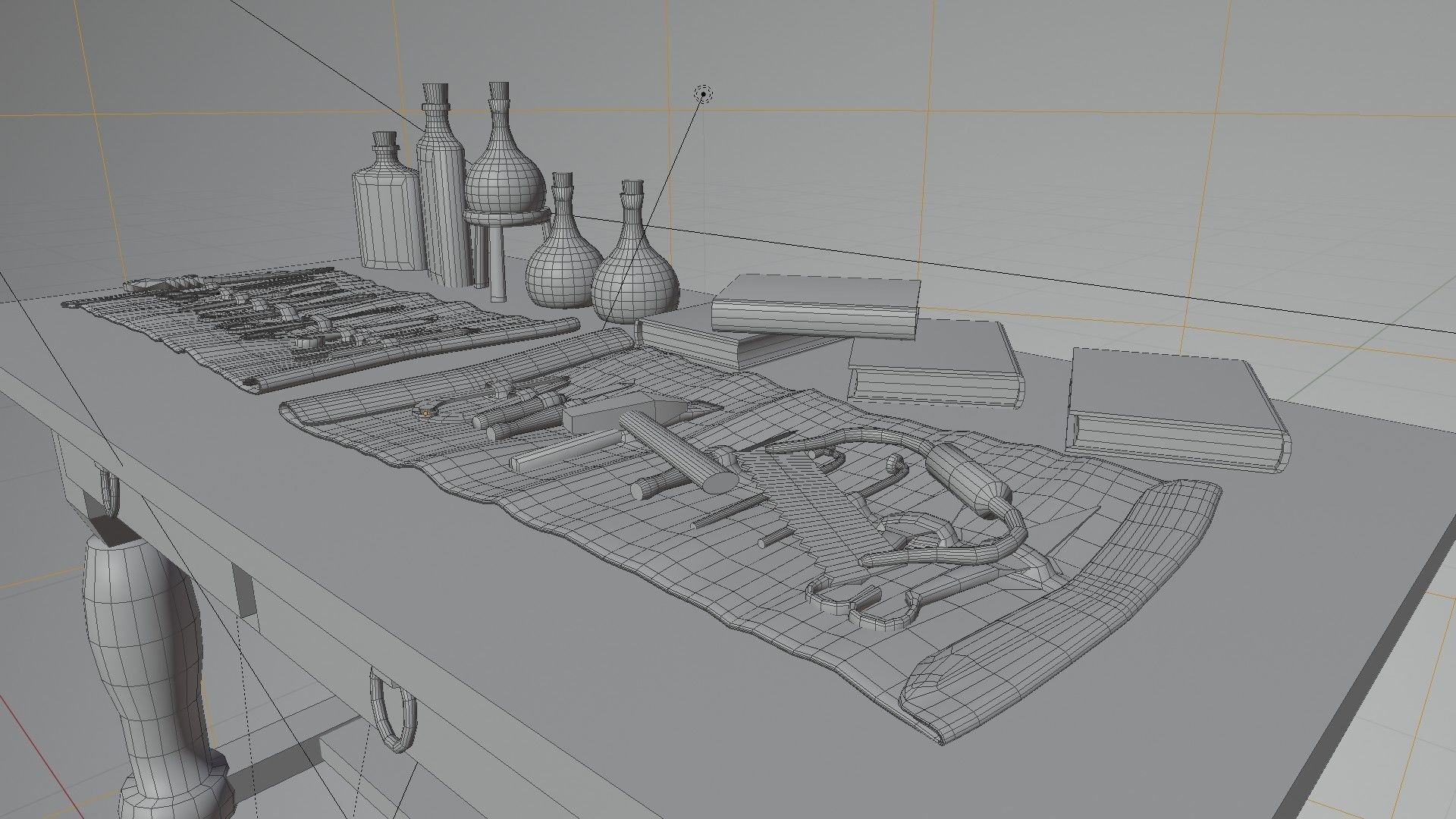 Medieval Medical 3D model Low-poly 3D model_8