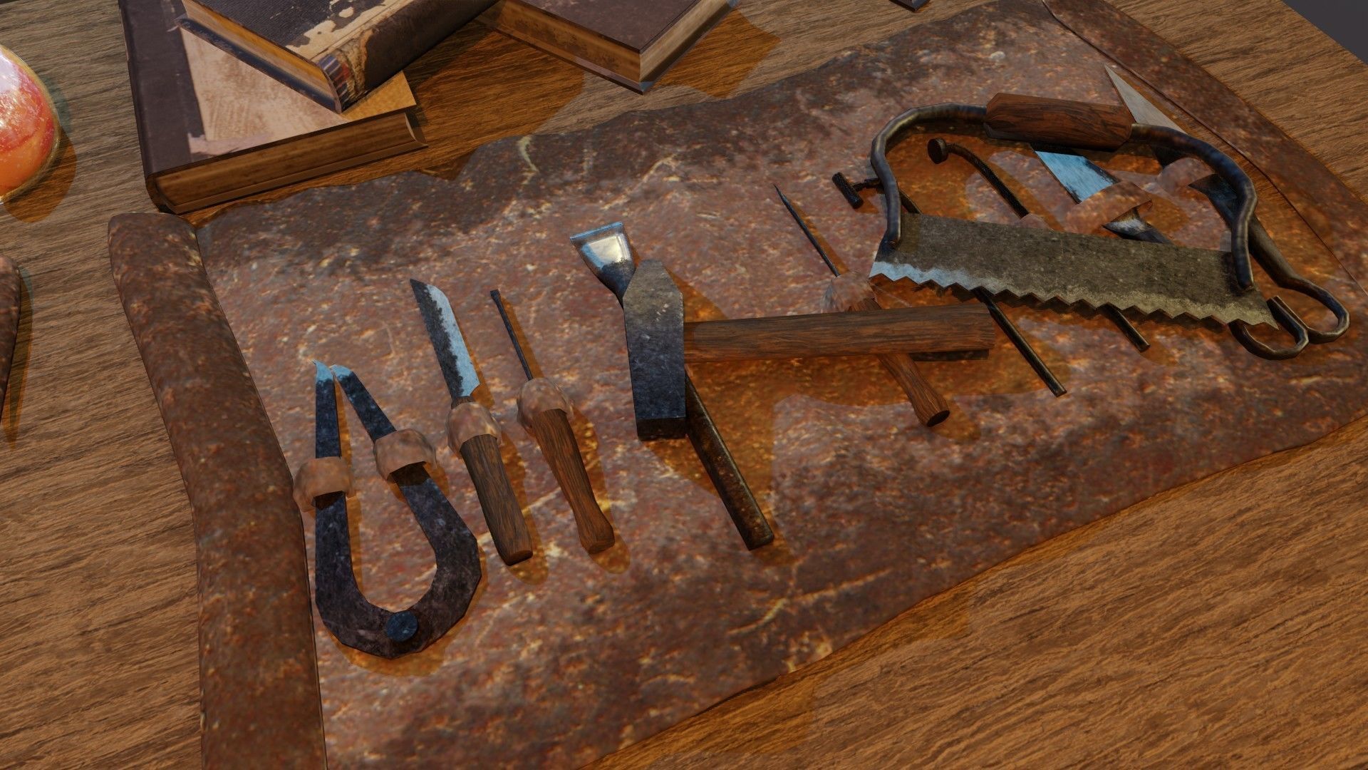 Medieval Medical 3D model Low-poly 3D model_5