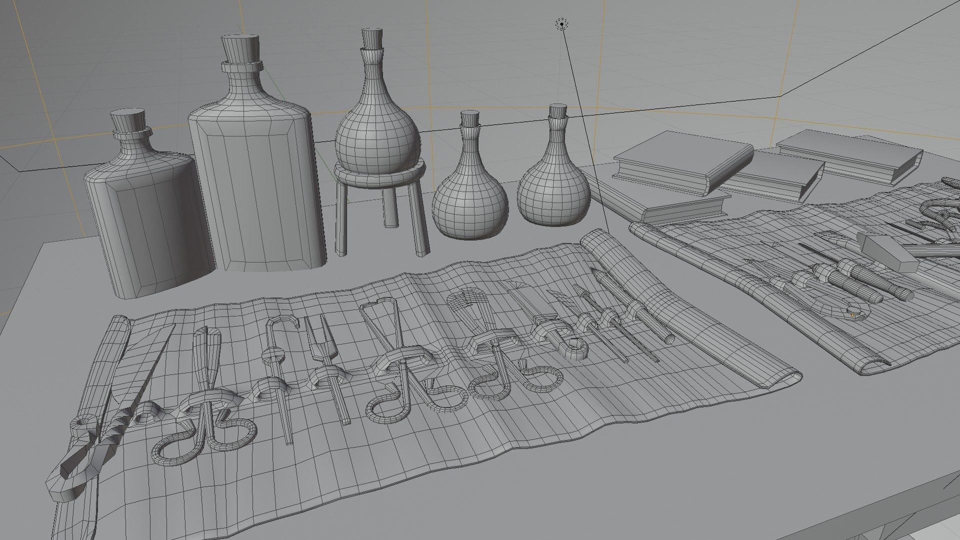 Medieval Medical 3D model Low-poly 3D model_7